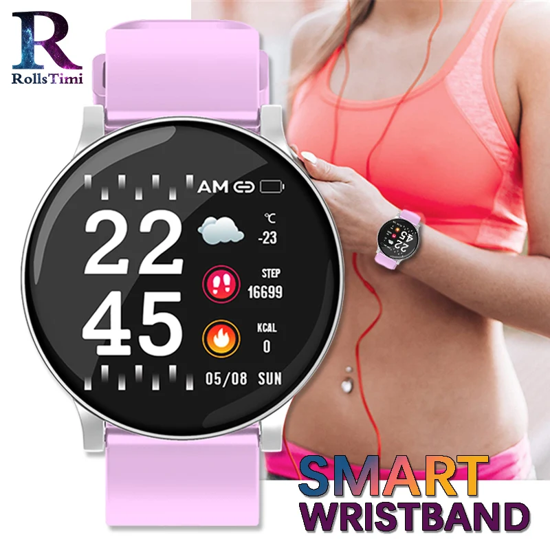 

New Smart Watch Women Color Display Men Sports Wristband Heart Rate Monitor Smartwatch Waterproof Smart Watch Men IOS Android