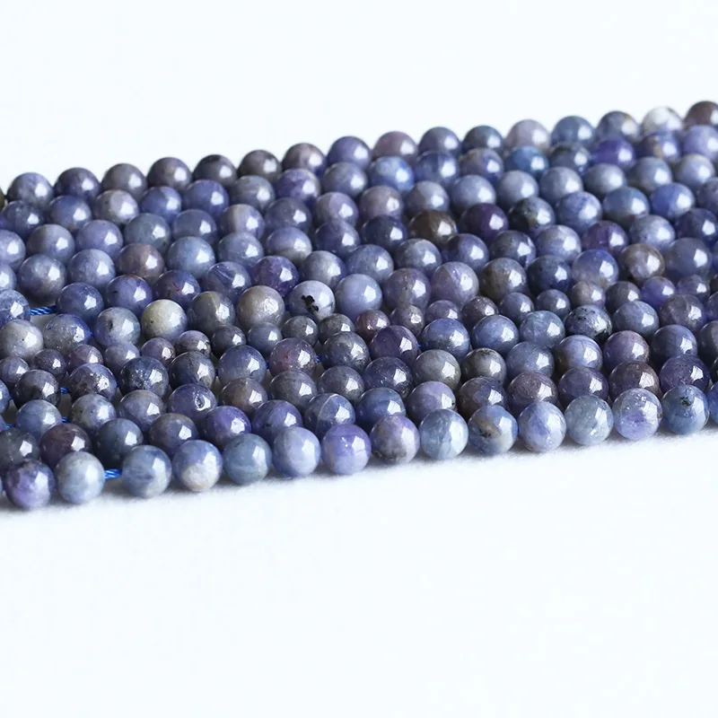 Online Natürliche Echte Tansania Dark Blau Tanzanite Semi edelsteine Runde Lose Perlen 8mm 05322