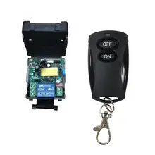 Универсальный 433 МГц 220 В 1 ch RF беспроводной радио Дистанционное управление освещением переключатель приемник+ передатчик 10A реле