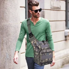Multifunción Ee.uu. Ejército Molle Táctico Cámara Honda Bolsa Grande Bolsa de Mensajero Solo Hombro Mochila de Nylon 600D Militar Al Aire Libre