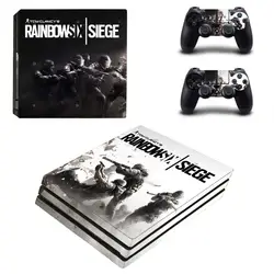 Tom Clancy's Rainbow Six Siege PS4 Pro кожи Стикеры наклейка для Sony PS4 Игровые приставки 4 Pro консоли и 2 пульты ДУ для игровых приставок Наклейки