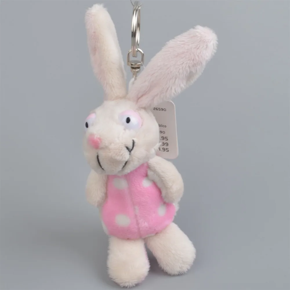 5 Pcs Keychain Randomly send Rabbit Pendant Stuffed Plush Keyring, Key