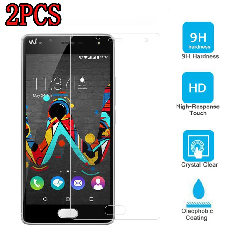 2 шт. закаленное стекло для WIKO U FEEL защитная пленка 9H защита экрана