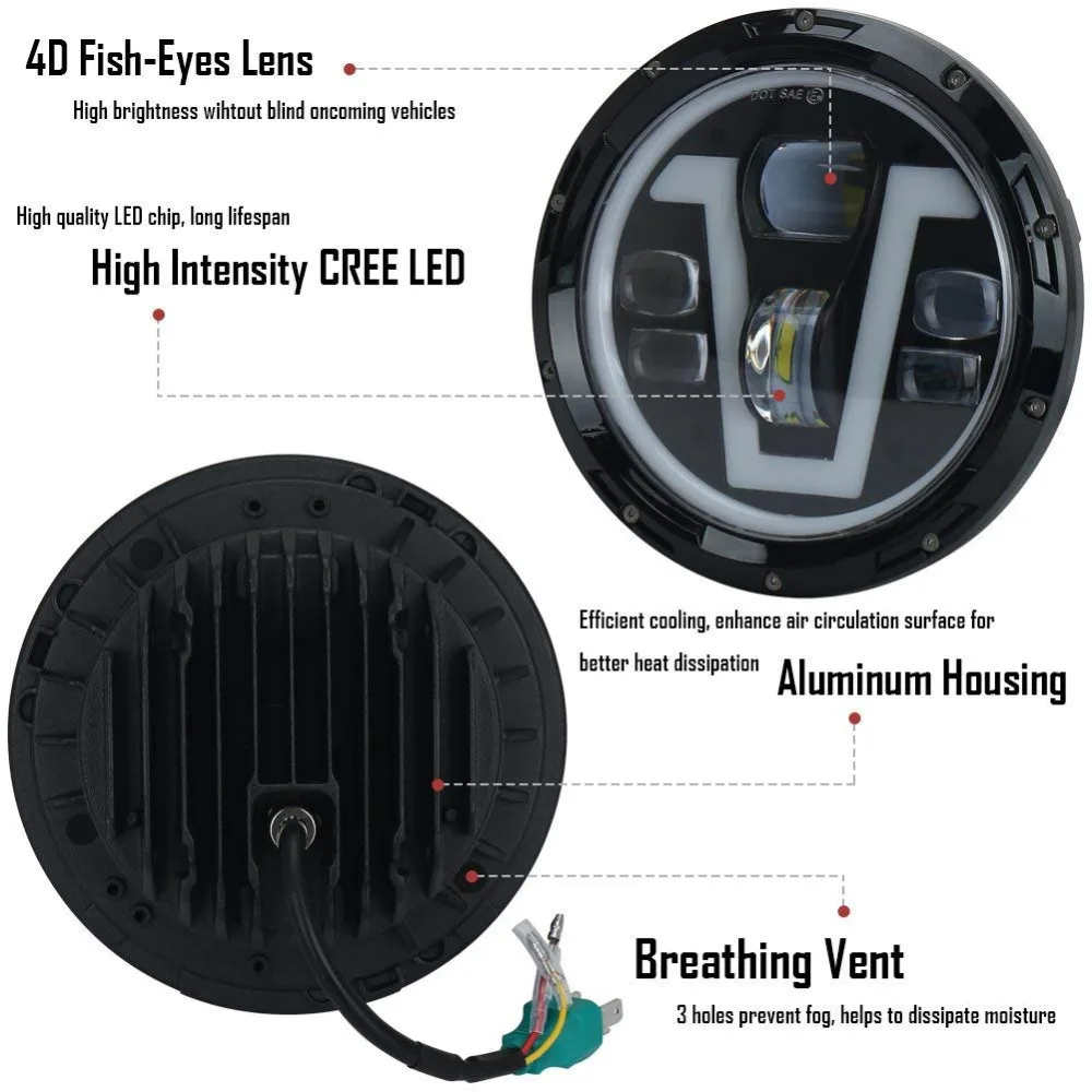 Headlight For-Honda Motorcycles CB400 CB750 CB1300