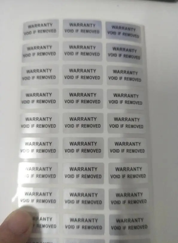 10x20mm Security Void Sealing Paste Adhesive Antifake Seal Sticker