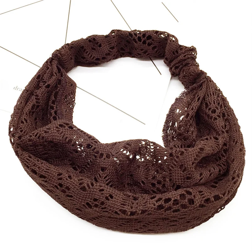 2018 New Women Yoga Lace Hollow Head Wrap Wide Headband Flower Hairband Hair Band Accessories Wholesale And Wholesale  #K29 (3)