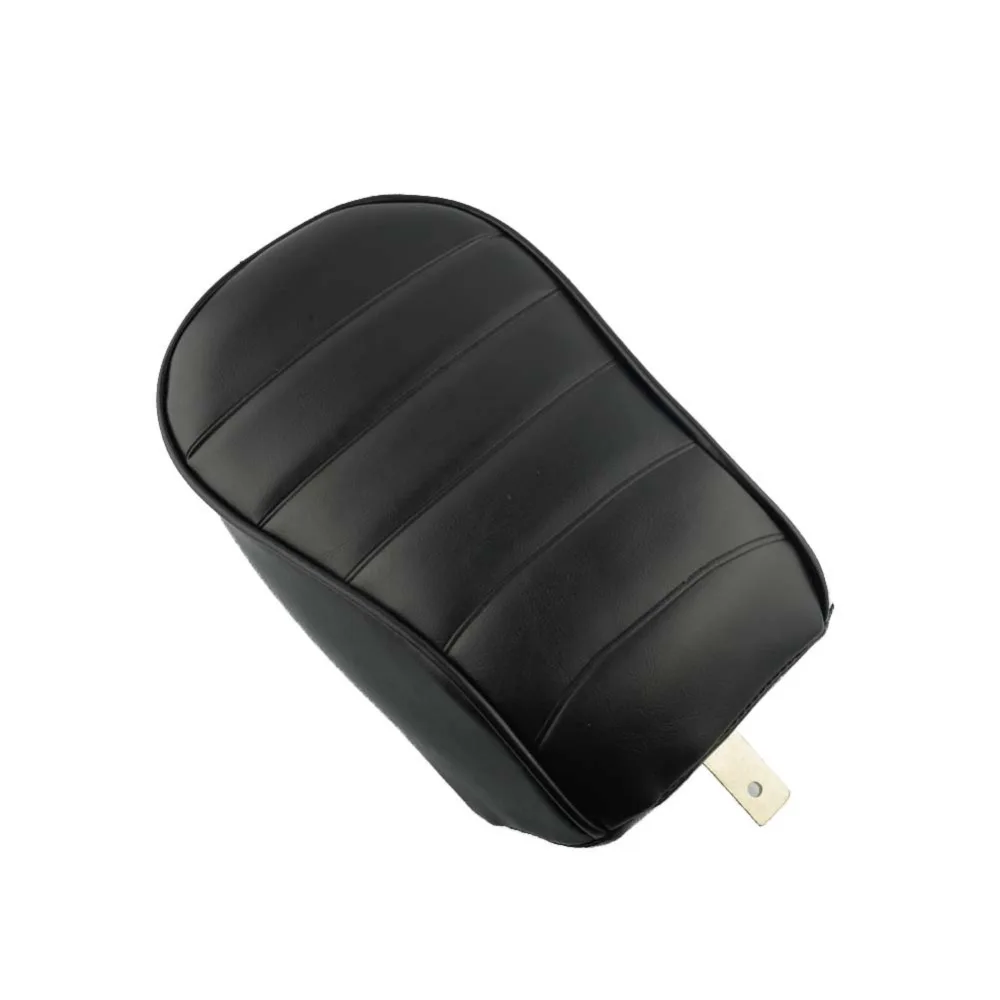 Black Motorcycle Artificial Leather Rear Passenger Pad ...