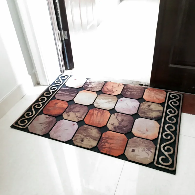 

anti-slip shaggy rubber door mat 55cm x 120cm