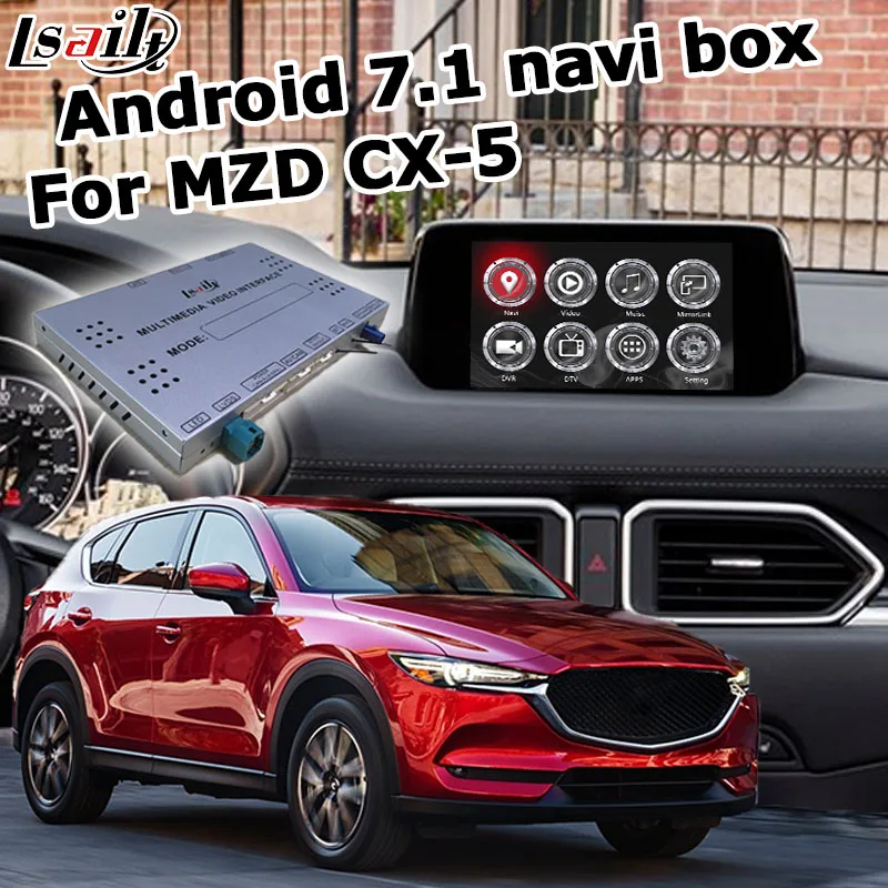 Android/carplay интерфейсная коробка для новой Mazda CX-5 CX5 с gps навигацией youtube видео интерфейсная коробка waze yandex по Lsailt