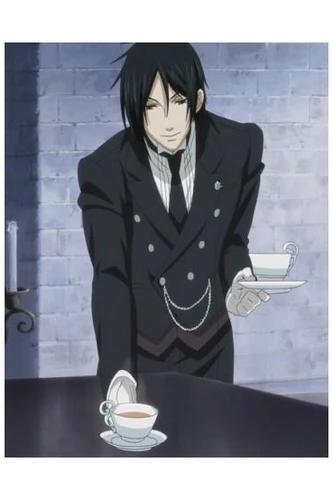 

Black Butler Kuroshitsuji Sebastian Michaelis Cosplay Costume Free Shipping Custom Made for Halloween and Christmas