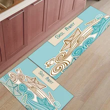 Мультяшный Парусник в море раковины аксессуары для ванной комнаты Набор грязи мусора грязи Траппер сапог скребок для обуви пол ковры площади бегунов