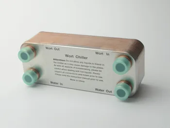 

20 Plates Wort Chiller,Plate heat exchanger,Stainless Steel 304, Brewing Chiller, 1/2" NPT