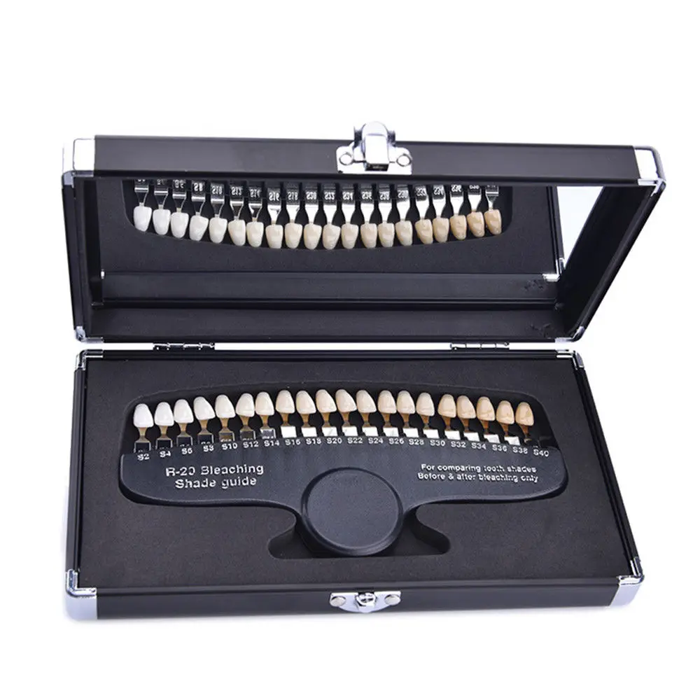 

Professional Dental 20 Colors Tooth Cold Light Whitening Ratio Color Board