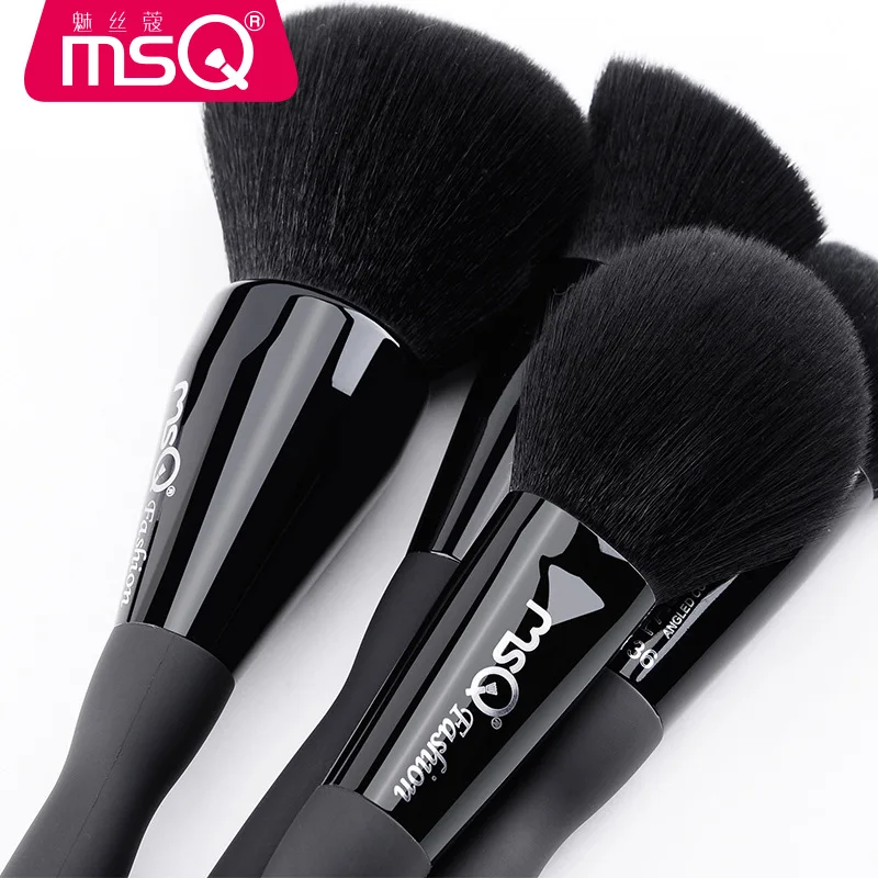 MSQ Pro 10 шт./компл. кисти для макияжа Набор Красота пудры тени для век Медь наконечник с магнитным Cylider чехол Make Up Tool