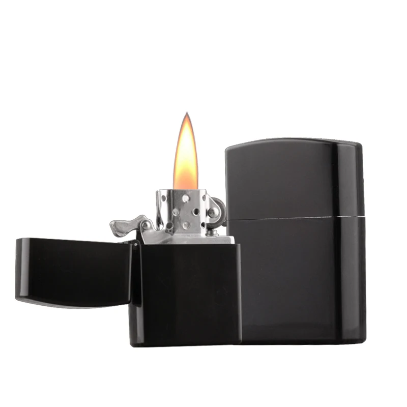 

Sanqiao Fashion black glossy personality creative kerosene lighter Yanzhen wholesale SL-01