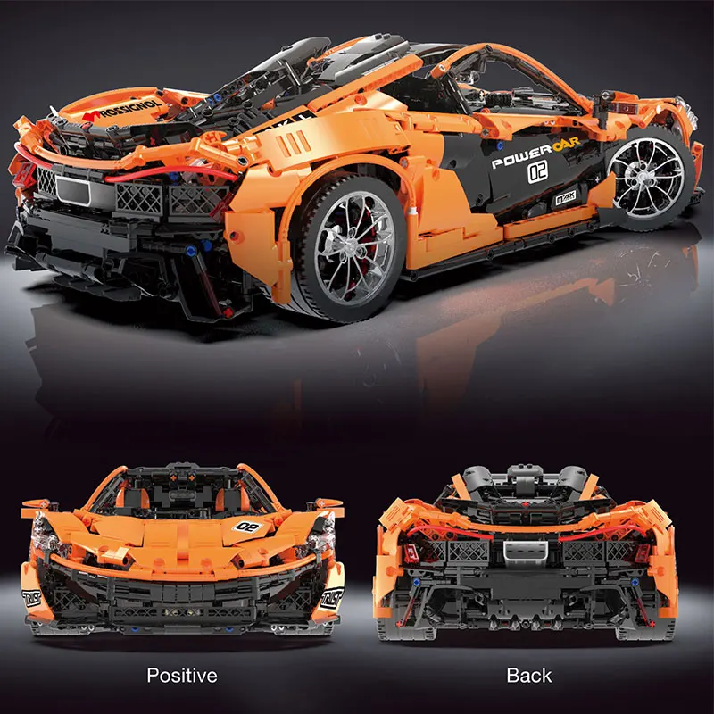 20087 DHL приложение Радиоуправляемая машина совместима с MOC-16915 McLaren P1 гоночный автомобиль набор строительных блоков приложение RC детские игрушки для детей