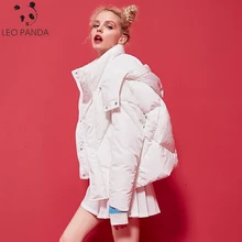 Большой размер Зимний Urltra-light пуховик женский модный теплый абзац хлеб Повседневный Высокое качество Женское пальто LXT742