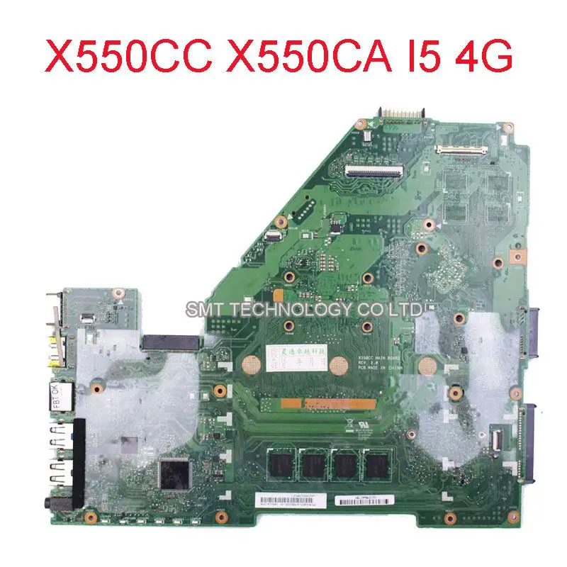 Original laptop Laptop motherboard FOR ASUS R510CA X550CA X550CC main board I5 DDR3 Integrated fully test and free shipping asus g31 motherboard g31tlm g31tlm2 fully integrated g31tm v1 0 lot