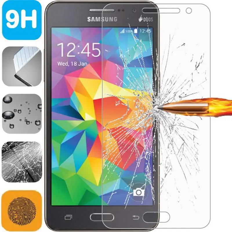 

GerTong 2.5D 9H Tempered Glass for Samsung Galaxy S3 S4 S5 S6 S4 Mini Note 2 3 4 5 Xcover3 Screen Protector Toughened Glass Film