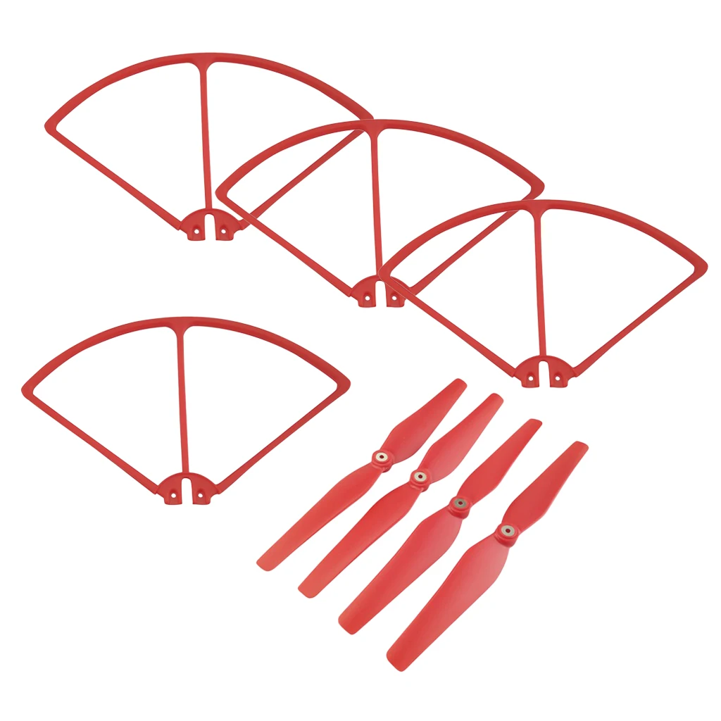 MagiDeal 16Pc Blade Propellers Bumper Cover Protection for SIRC S70W Holy Stone HS100 HS100G RC Helicopter Parts