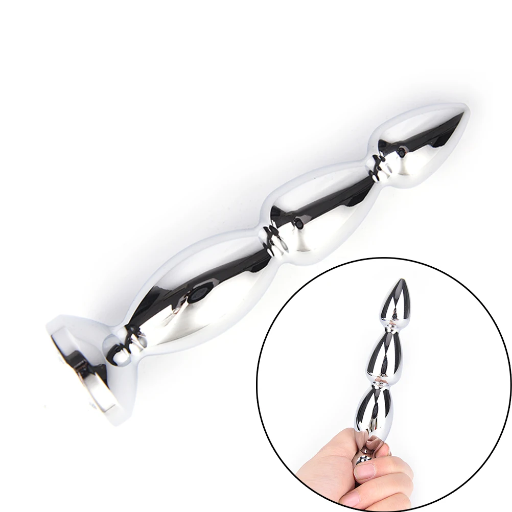 Long Butt Plug Erotic Products Prostate Massage Metal Anal Beads Big Size Jewel Adult Sex Toys for Women and Men | Красота и здоровье