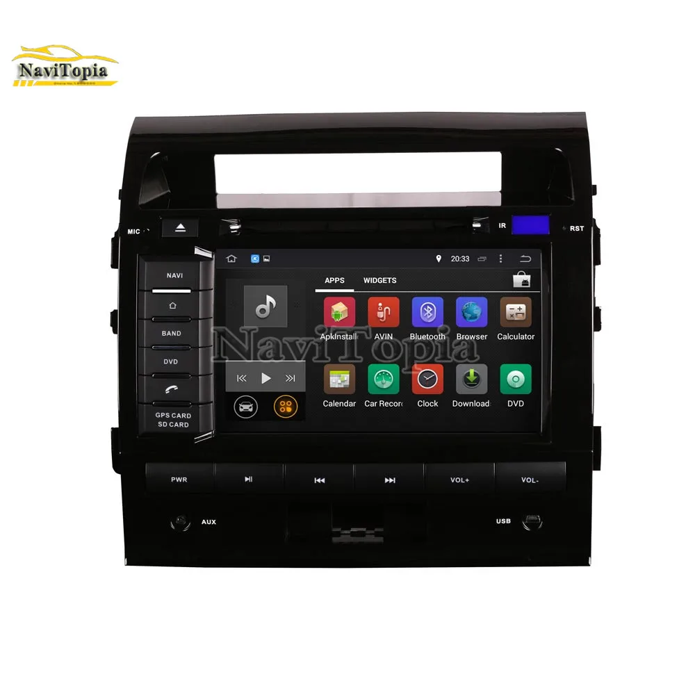 Cheap NAVITOPIA 4G RAM 64G ROM PX6 Six Core Android 9.0 Car DVD Player GPS Navigation for Toyota Land Cruiser LC200 2004 2005 2006- 2
