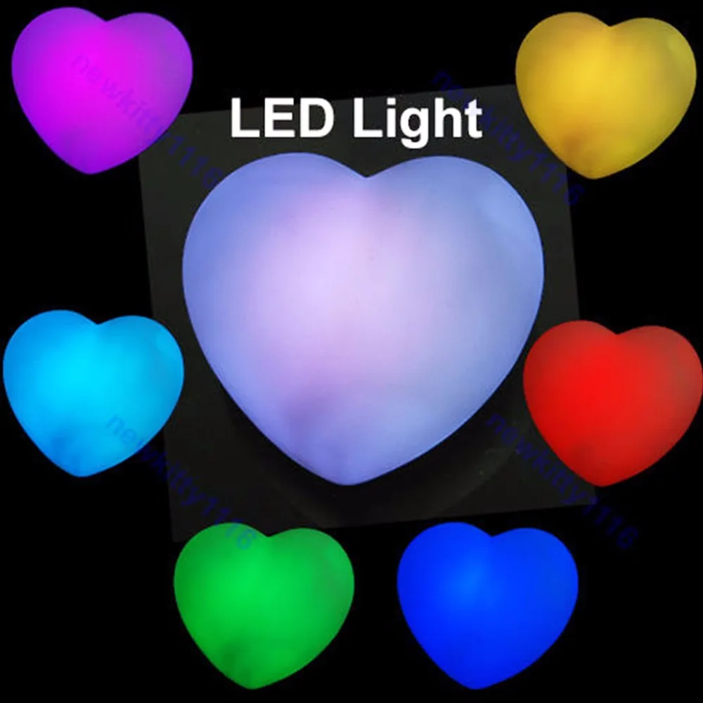 

Cute Colorful Changing LED Heart Candle Party Night Light Lamp Xmas Decoration 2017