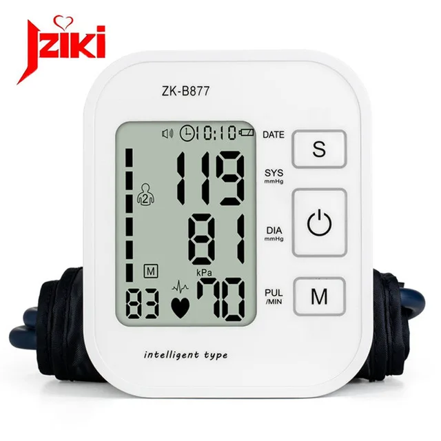 

Upper Arm Blood Pressure Monitor Automatic Digital Heart Beat Rate Pulse Meter Tonometer Sphygmomanometers pulsometer