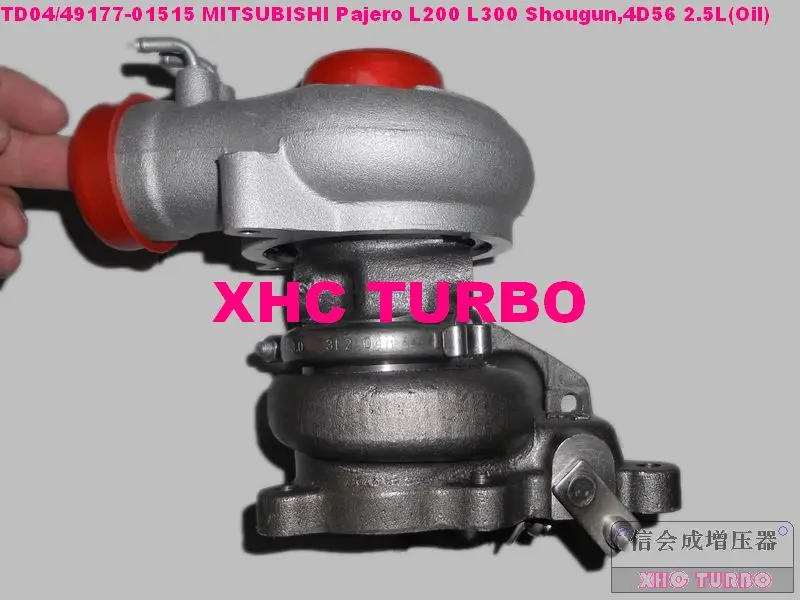 TD04 49177-01515 Turbo турбонагнетатель для Mitsubishi Pajero L200 L300 shougun, 4D56 2.5L 87HP 5 отверстий(масло