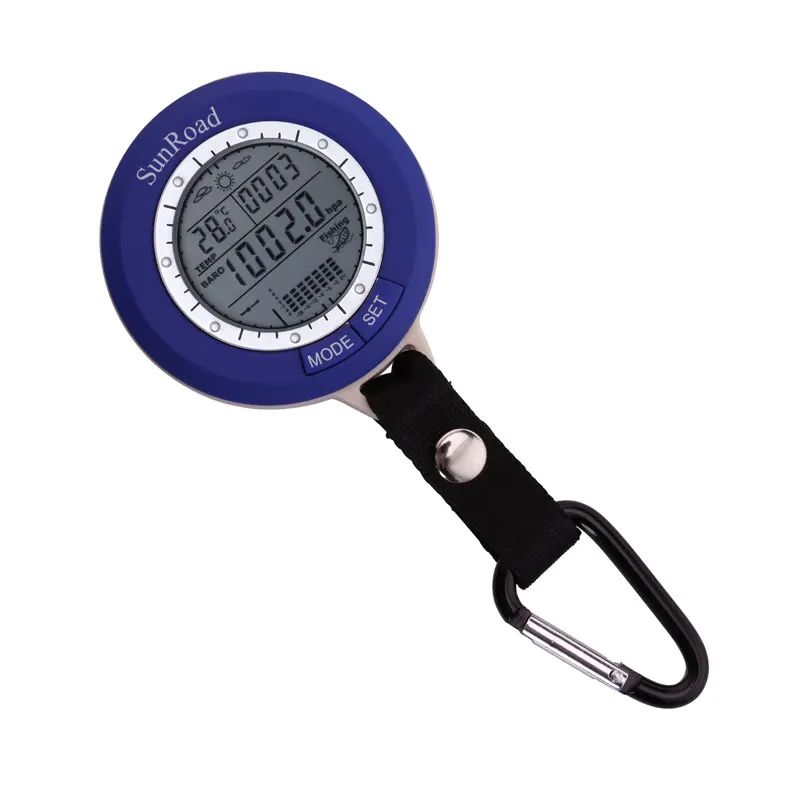 Kopen SUNROAD Thermometer Hoogtemeter Vissen Horloge Mannen Barometer IPX4 Fishfinder Horloges Voor Vissen Fan Reloj Hombre