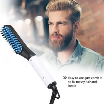 

Multi-functional Hair Comb Brush Beard Straightener Hair Straightening Comb Hair Curler Tools Quick Hair Styler For Men