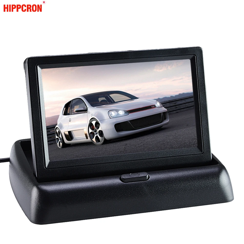 Car Monitor 4.3" Display for Rear View Camera Foldable Color TFT LCD 4.3 Inch HD Screen For Car Reverse car display