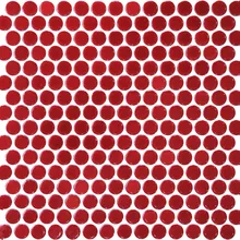 11 шт. Красный Пенни круглая керамическая мозаика кухня щитка стене ванной душ прихожей обои границы плитки украшения дома