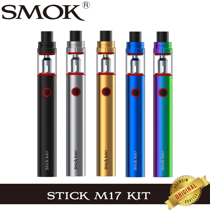 

Original SMOK Stick M17 Kit with 2ML Tank 1300mah Battery with Stick M17 coil E-Cigarettes Vape Pen Starter Kit