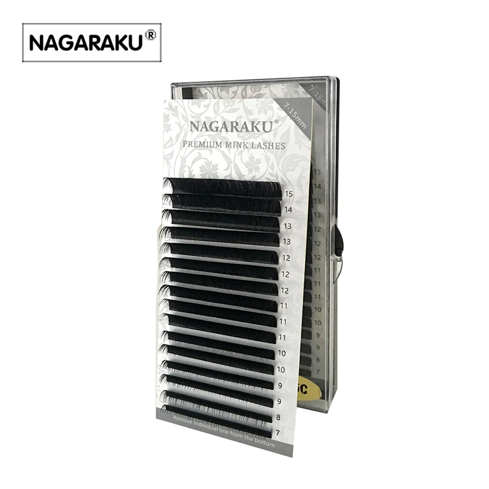 NAGARAKU 16rows/случае 7 ~ 15 мм смесь premium натурального синтетического норки Индивидуальный наращивания ресниц макияж реснички профессиональный NAGARAKU 16rows/случае 7 ~ 15 мм смесь premium натурального синтетического норки Индивидуальный наращивания ресниц макияж реснички профессиональный