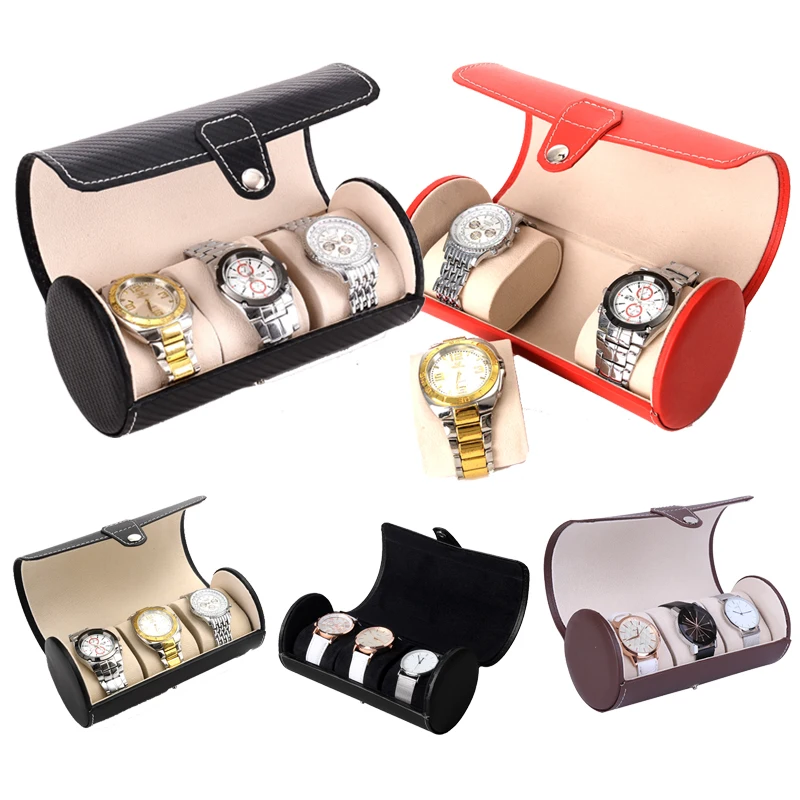 

3 Grids Handmade Watch Box Clock Box Time Box Watch Case for Watch Holding