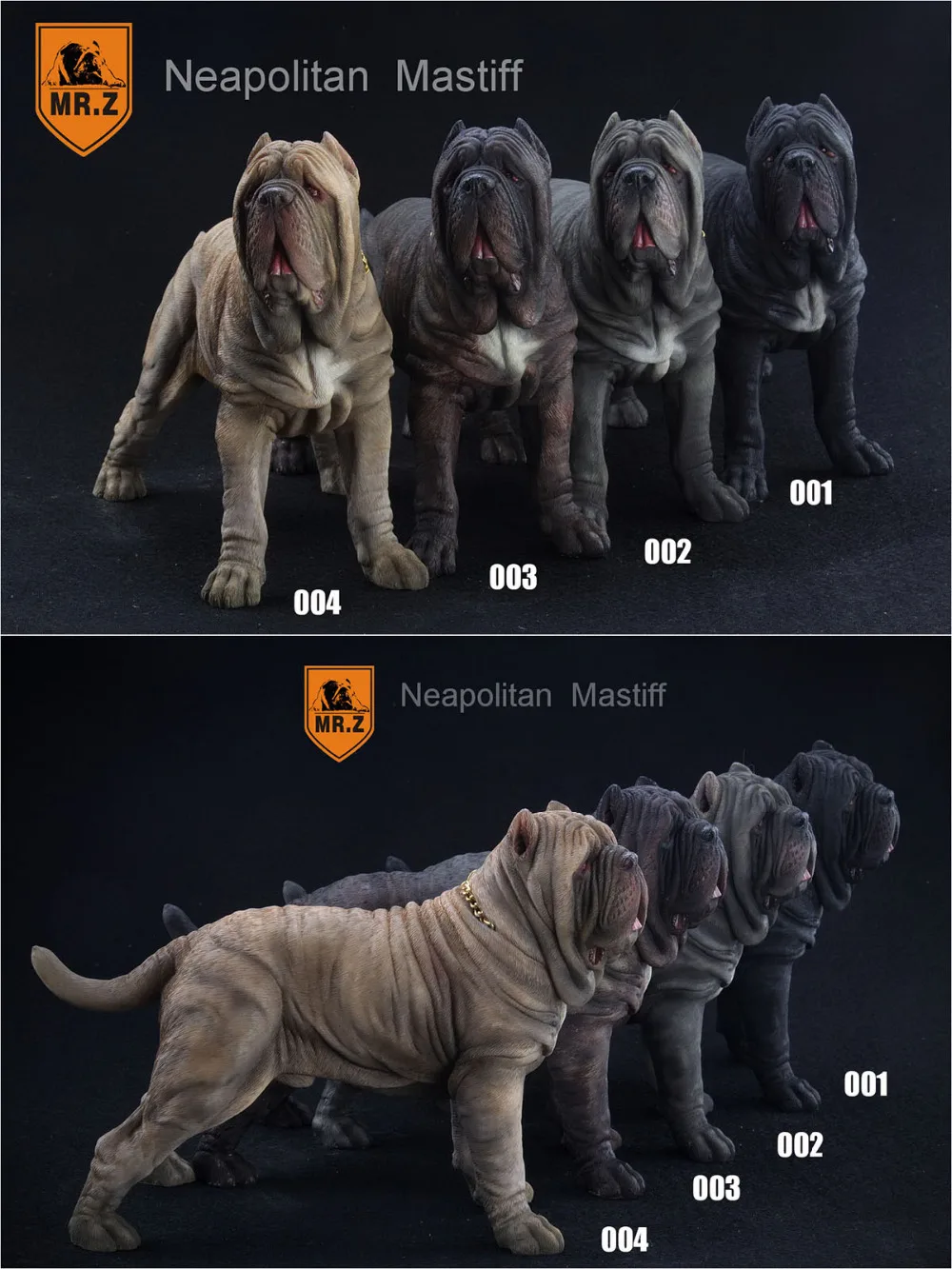 

1/6 Scale Mr.Z Neapolitan Mastiff Dog Model For 12" Action Figure Scene