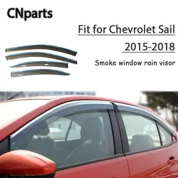 CNparts 4 шт. ABS для Chevrolet Sail 2015 2016 2017 2018 автомобилей Дым окна козырек от солнца хранить свежий воздух конвекции аксессуары