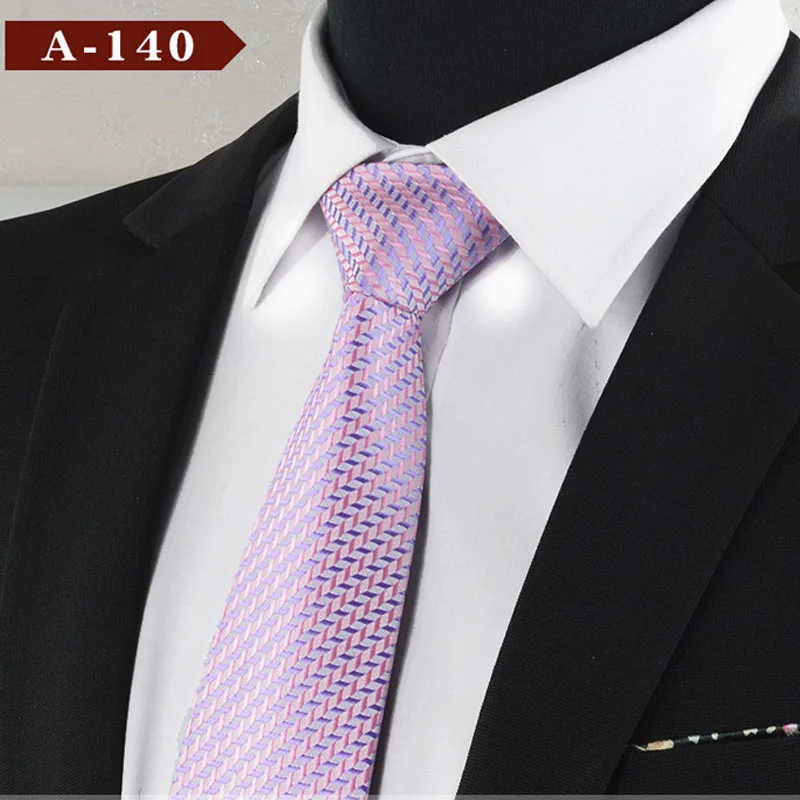 YISHLINE 8 см мужские модные галстуки в полоску галстук для мужчин s галстук в виде стрелки красный розовый синий Свадебная вечеринка аксессуары - Цвет: A-140