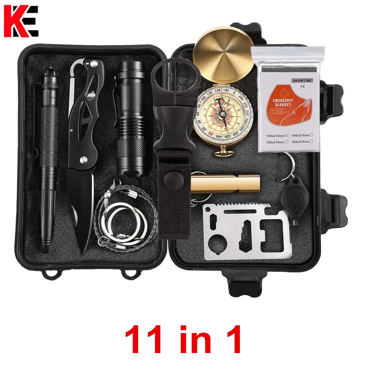 С системой Dorp ship 11 в 1 выживания Комплект Открытый Отдых Путешествия многофункциональный первой помощи SOS Набор предметов на случай чрезвычайной ситуации принадлежности для Wilderneset