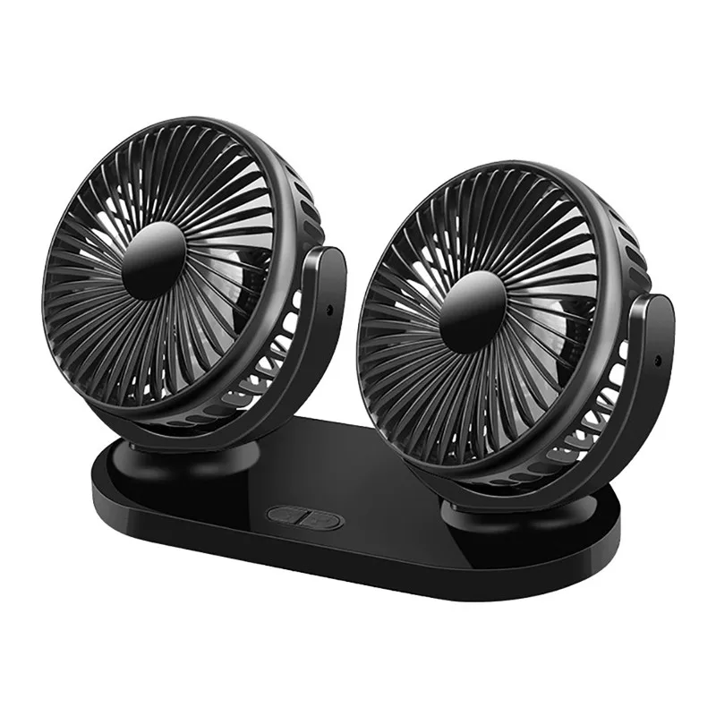 12//24V USB Universal Car Truck Home Fan Cooling Air Circulator with LED UK