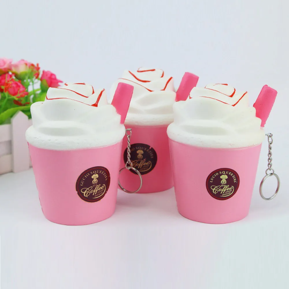 MUQGEW Brand gift Novelty Toys Milk Ice Cream Cup Squeeze Toy Squishy
