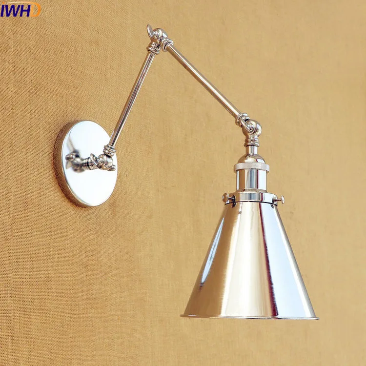 IWHD Loft Edison LED Wall Light Fixtures Swing Long Arm Wall Lamp Vintage Antique Wall Sconce Lights Wandlampen Applique Murale IWHD Loft Edison LED Wall Light Fixtures Swing Long Arm Wall Lamp Vintage Antique Wall Sconce Lights Wandlampen Applique Murale
