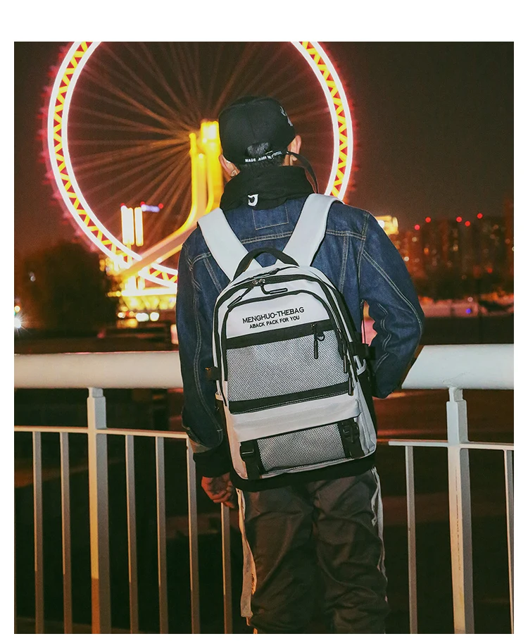 2018 New Menghuo Quality Waterproof Nylon Backpack Female Unisex Men's Backpacks for Laptop Women Notebook Bag Backpack Mochilas (25)