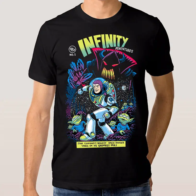 Buzz Lightyear Comics Art T-Shirt Toy Story Tee новые модные футболки всех размеров брендовая