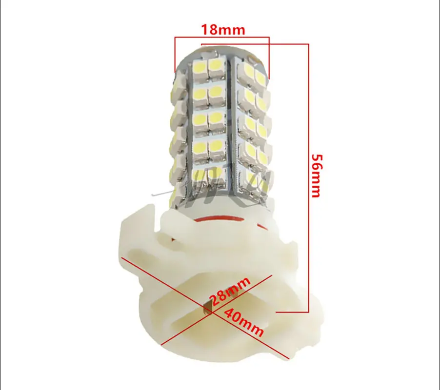 H16 68 SMD белый 5202 5201 PS X 24W головка Противотуманные огни Светодиодный лампа автомобиля светодиодный лампы автомобиля светильник источник 12V 6000K