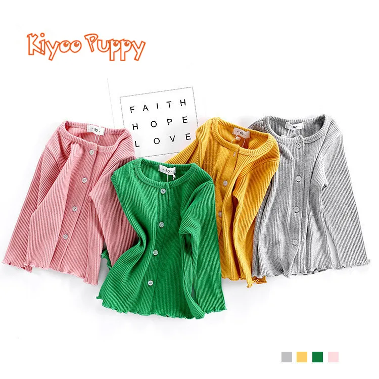 2018 New Spring Baby Girl Sweater Casual Style Girl Cotton Cardigan