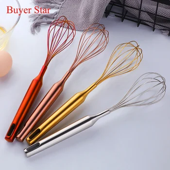 

Stainless Steel Egg Beater Hand Egg Mixer Whisk Cream Baking Flour Stirrer Kitchen Cake Cooking Tool Kitchen Accessories