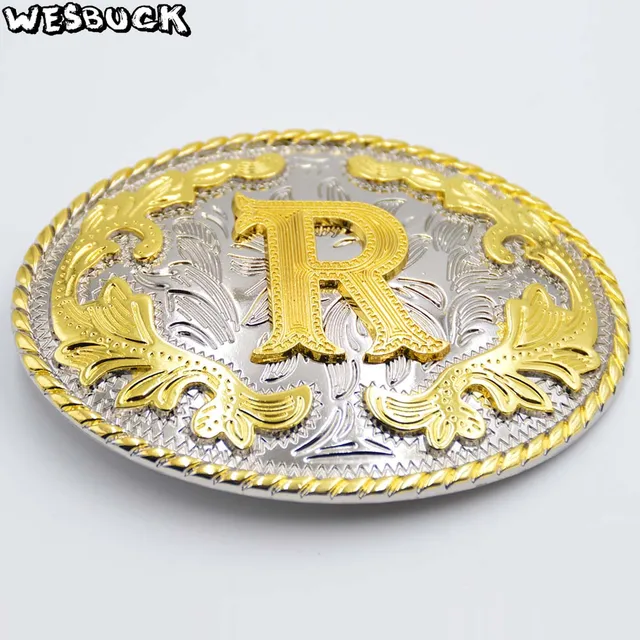 Buy WesBuck Brand New Style Western Men Golden Initial