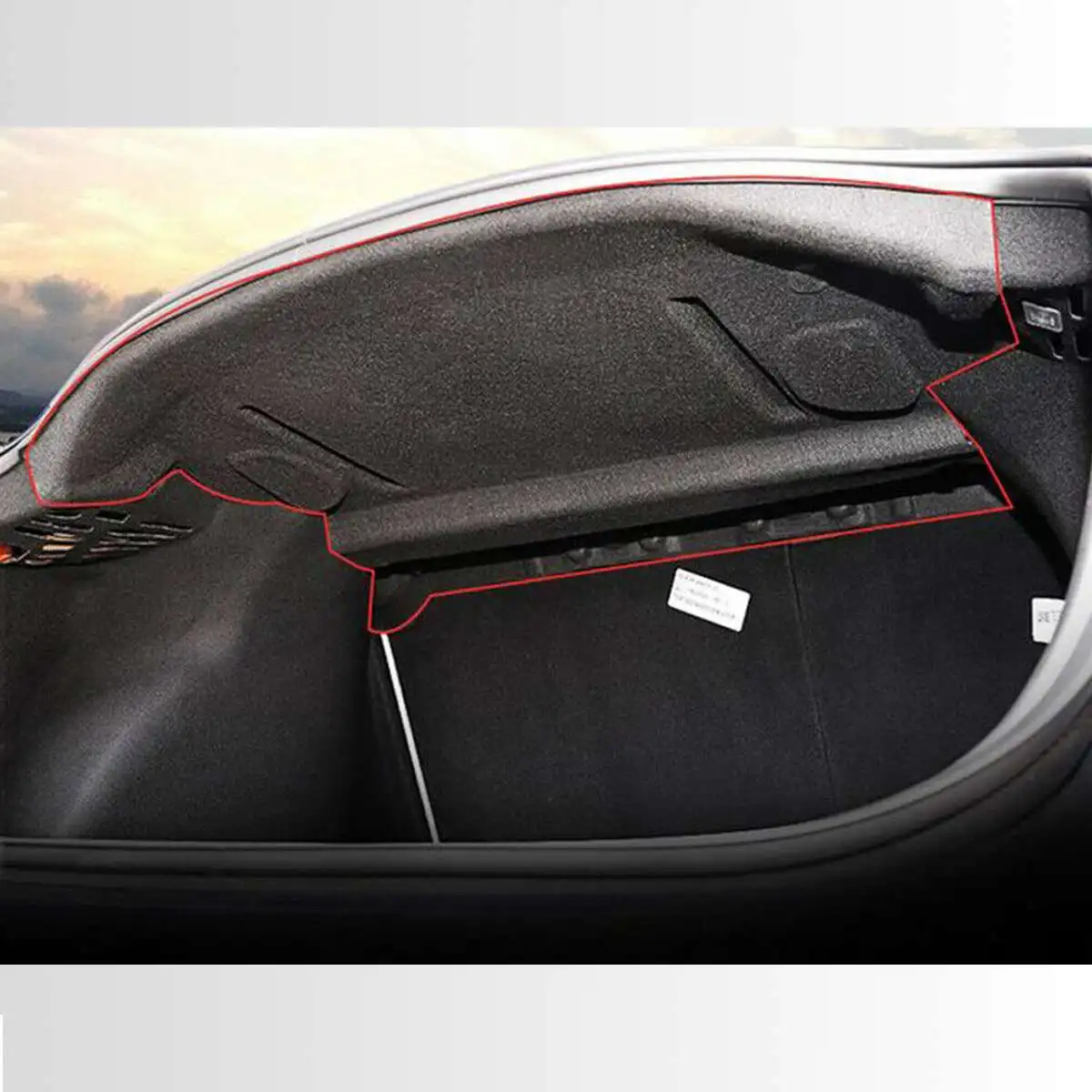 Price NEW Car Rear Trunk Soundproof Cotton Mat Sound Proof Deadening Protective Mat For Tesla Model 3 Car Accessories